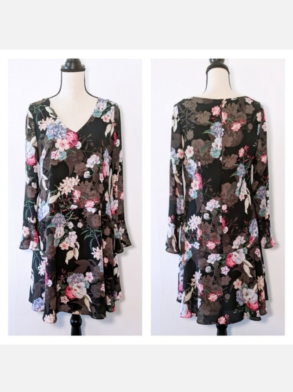 NWT Wallis Floral Drop-Waist Dress